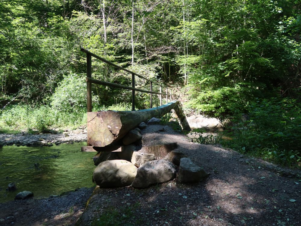 Holzsteg über die Jonen