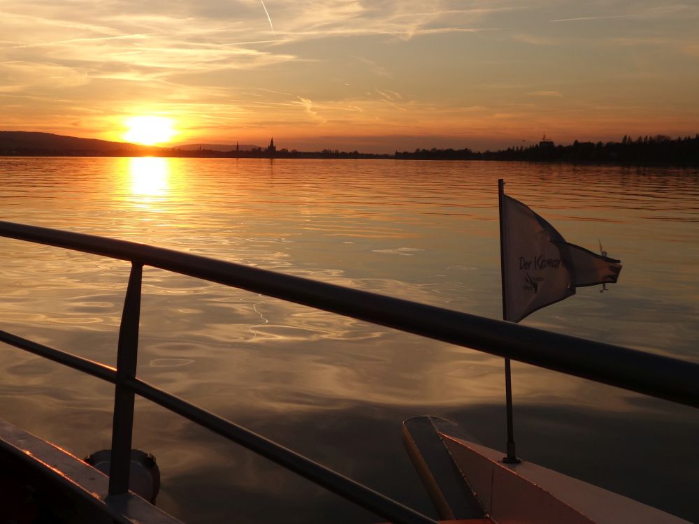 Sonnenuntergang ber Konstanz