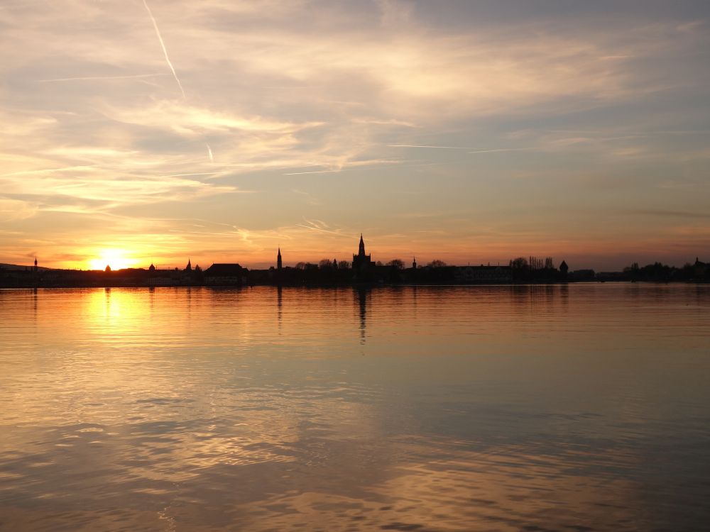 Sonnenuntergang ber Konstanz