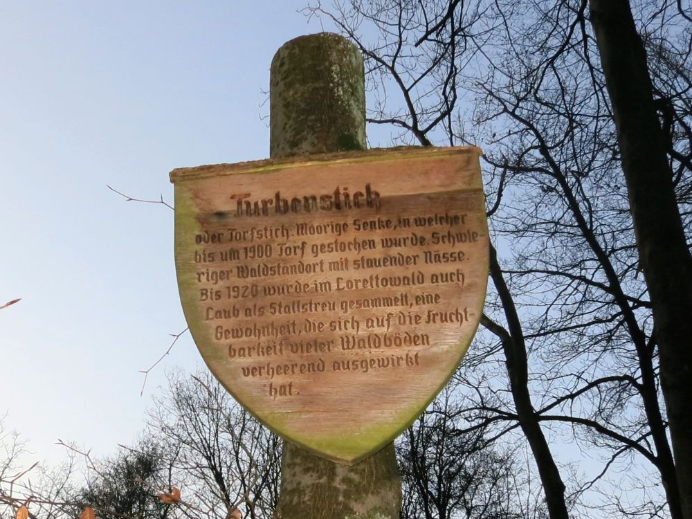 Hinweistafel Tiurbenstich