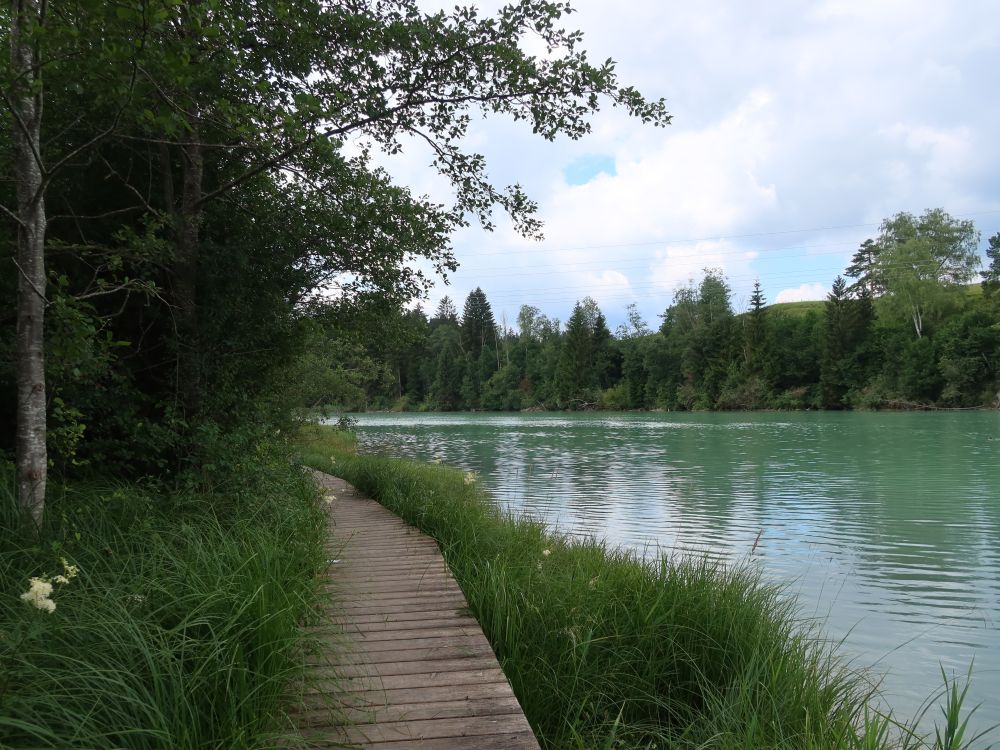 Holzsteg an der Lech