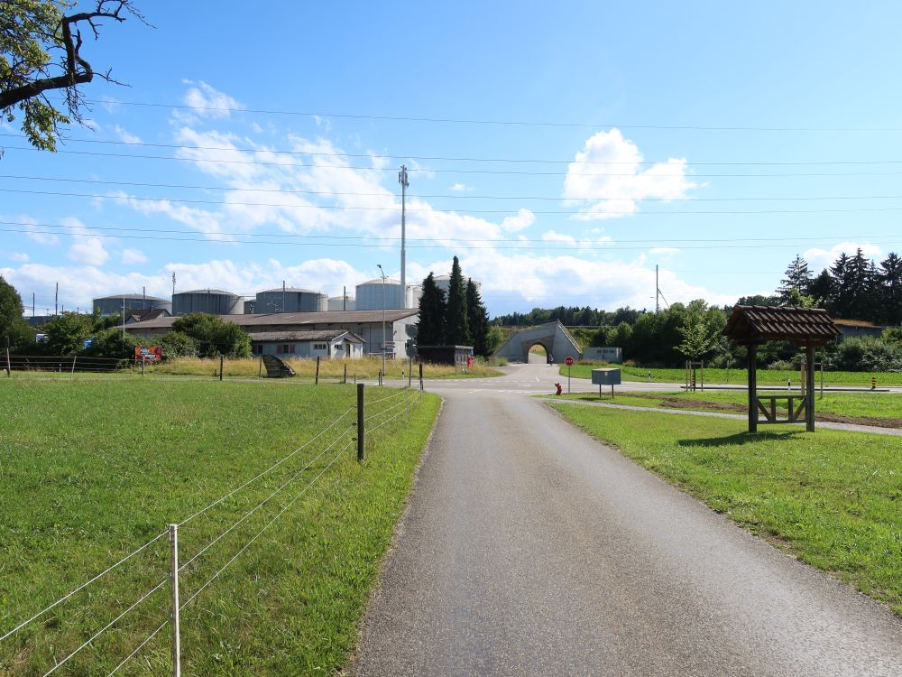Blick Richtung Öldepot