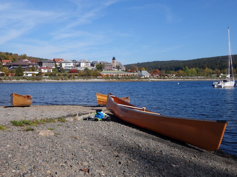 Kanus am Schluchsee