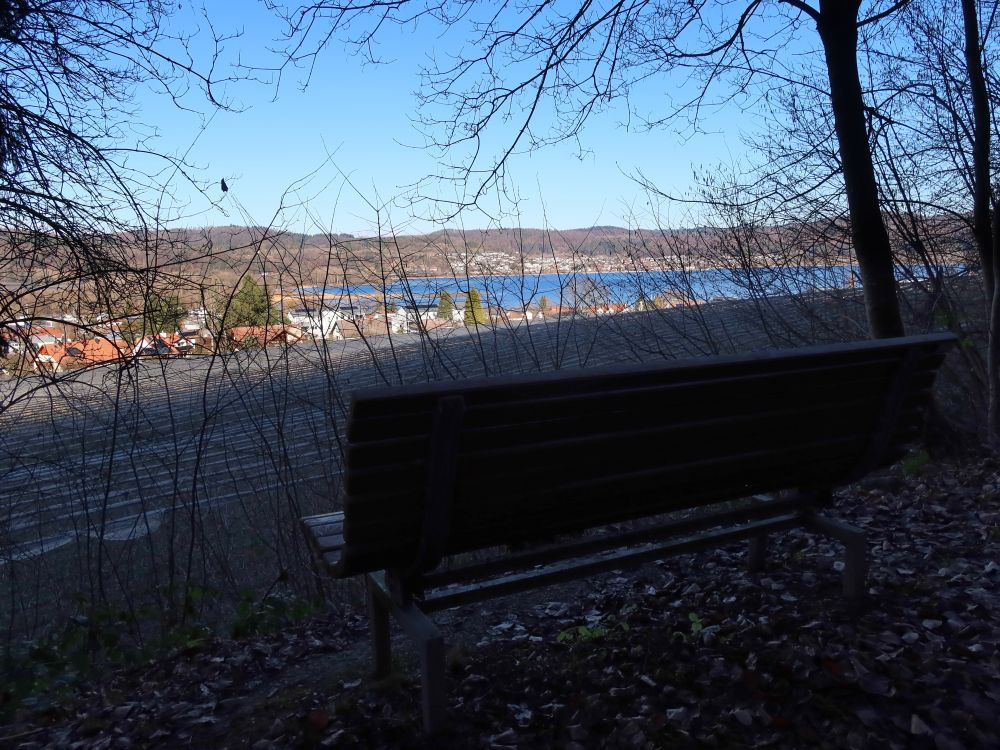 Sitzbank mit Blick auf Bodman