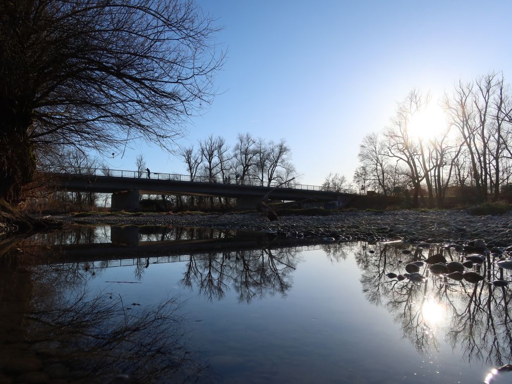 Reuss mit Obfelden Brücke