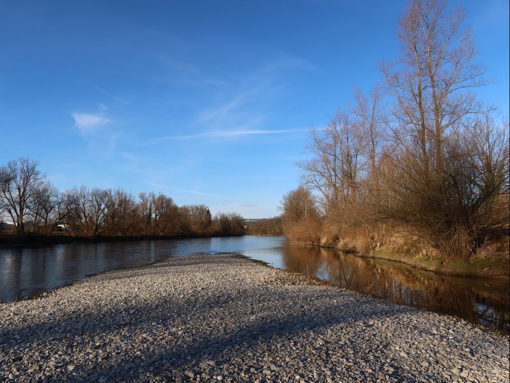 Kiesbett in der Reuss