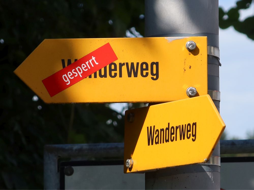 Wegsperrung