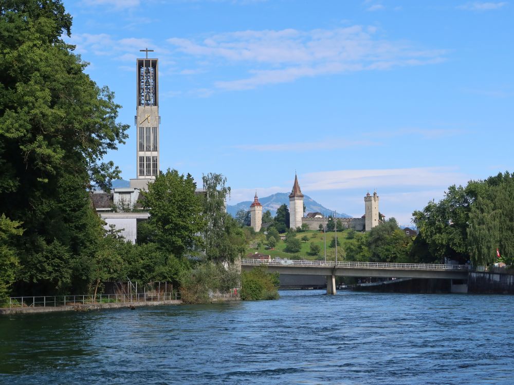 Kirche St. Karli und Museggtürme