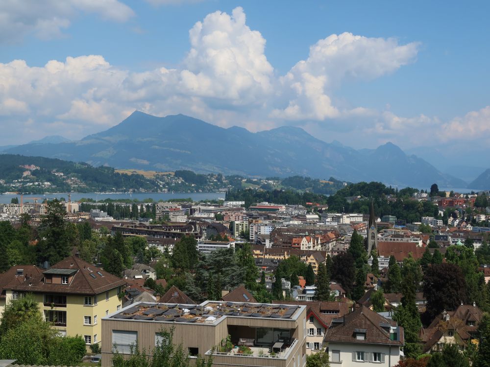 Blick auf Luzern mit Rigi