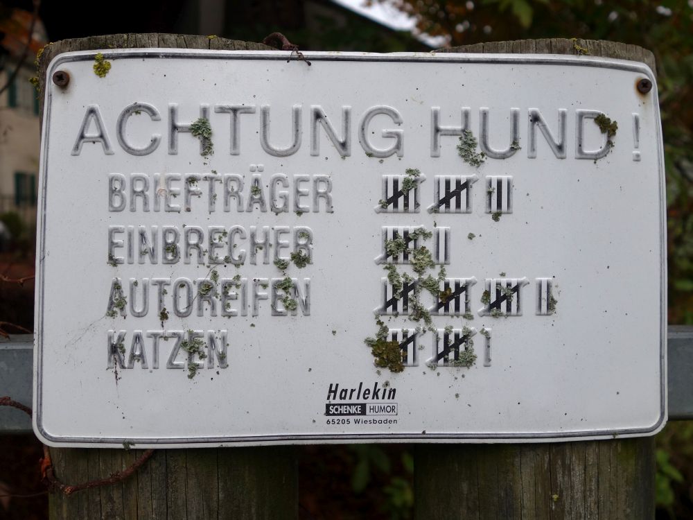 Achtung Hund