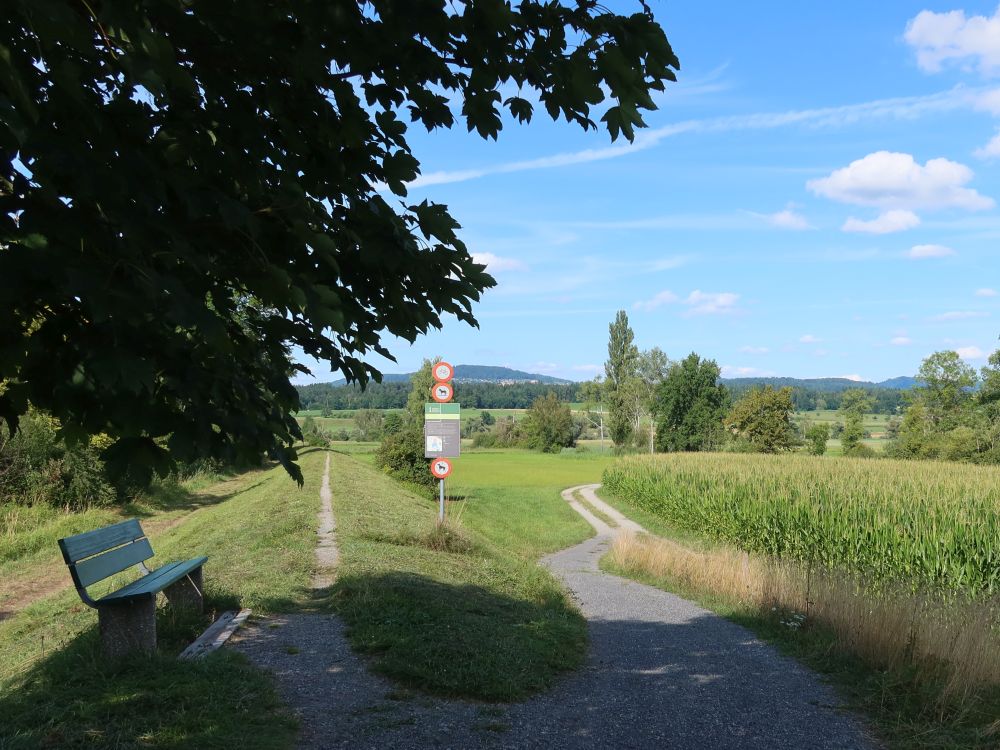 Sitzbank am Reussdamm