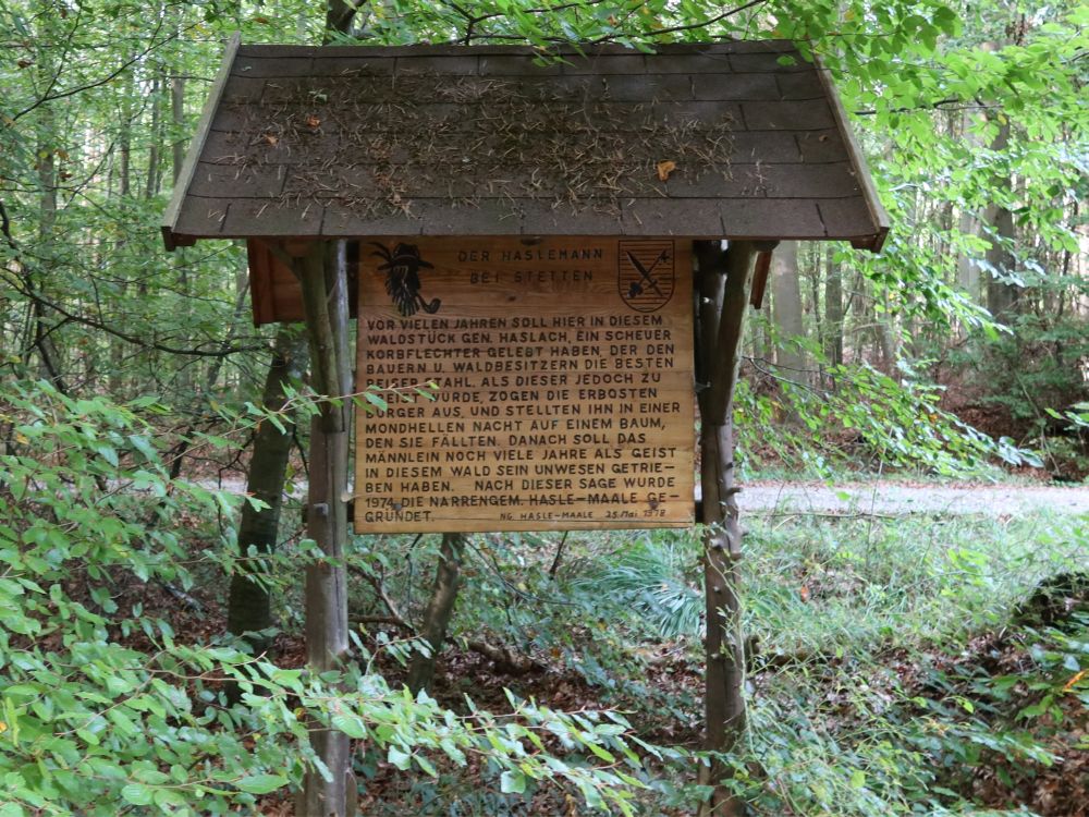 Infotafel zum Haselmann