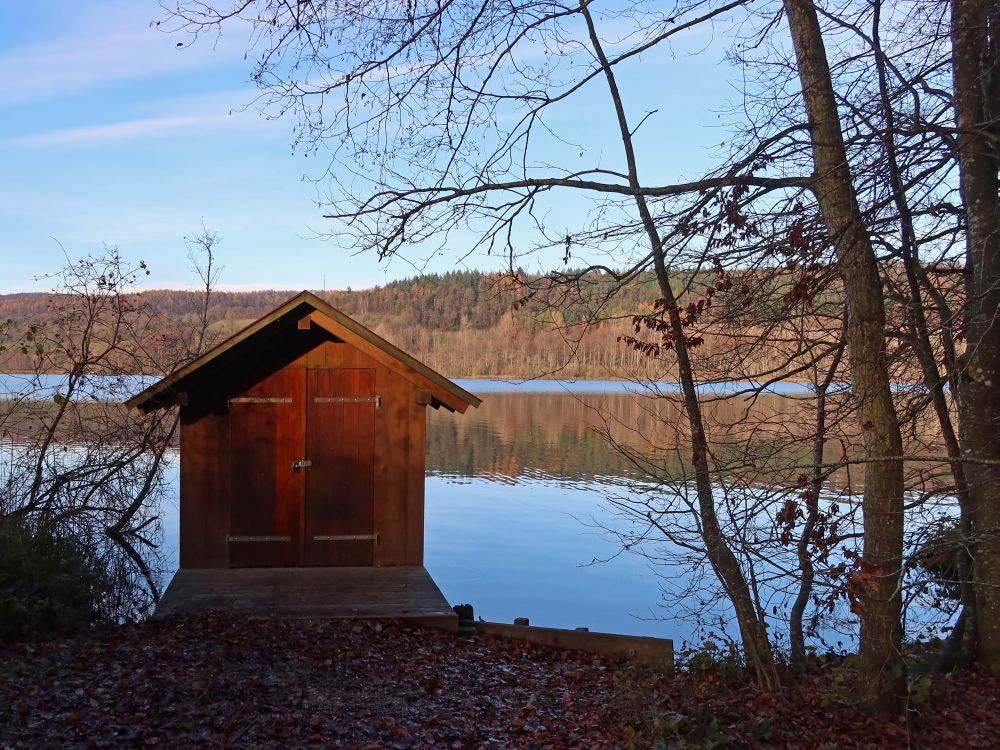 Hütte am See