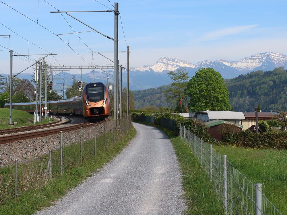 Südostbahn am Strandweg