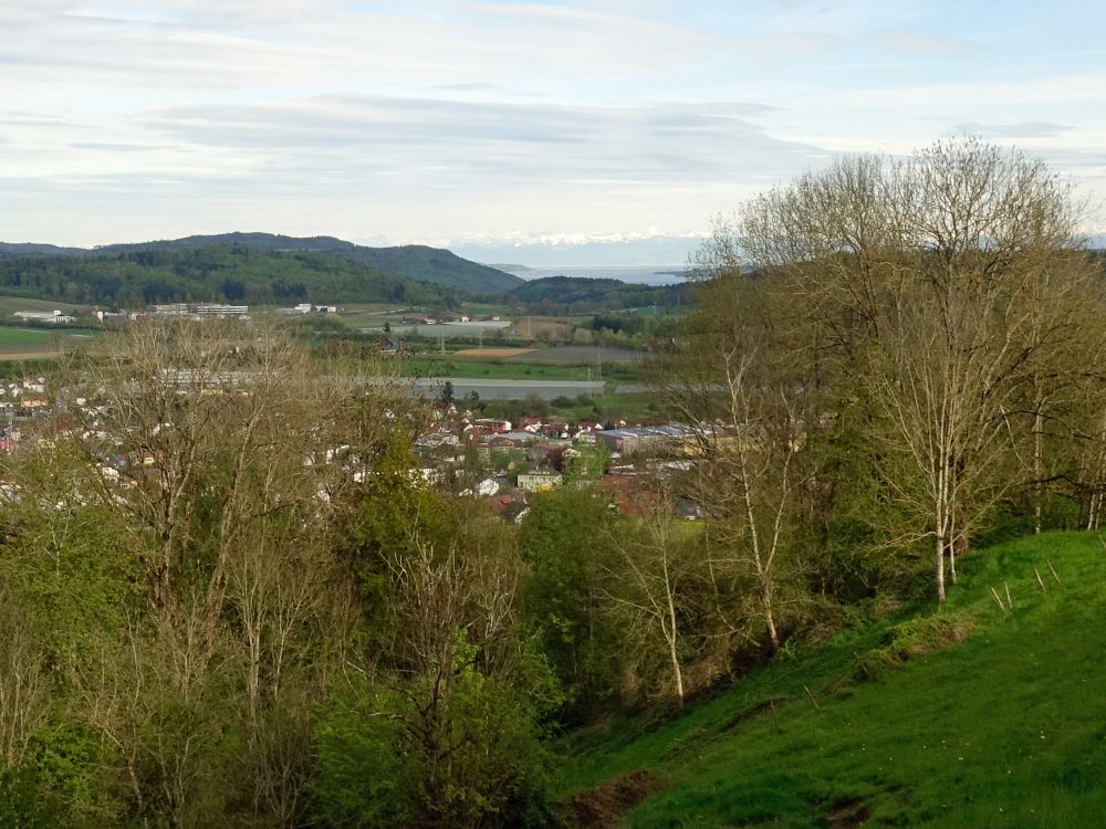 Stockach, Überlinger See und Alpensicht