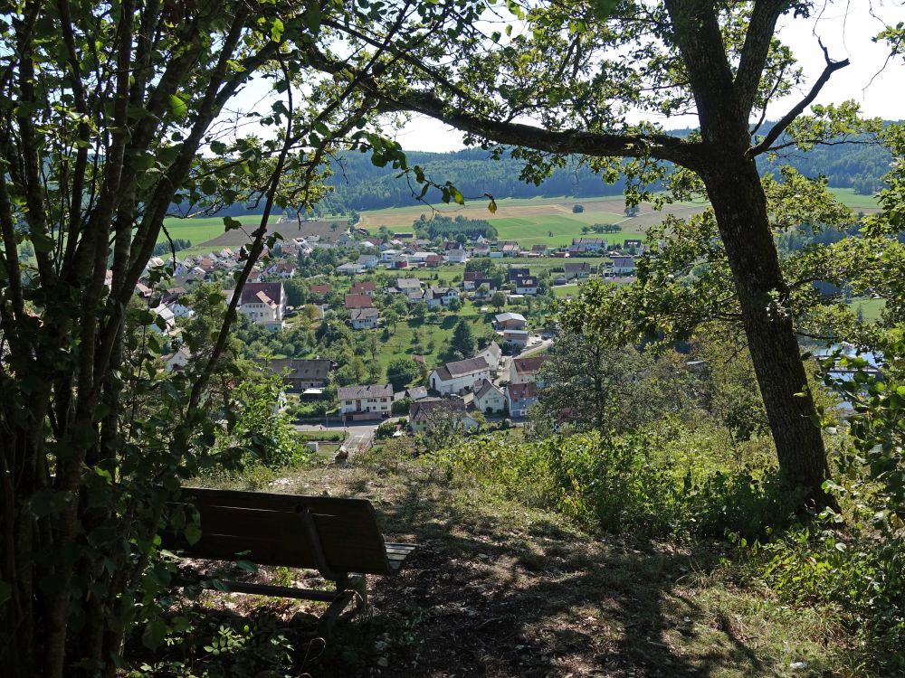 Blick vom Kreuzfelsen auf Gutenstein