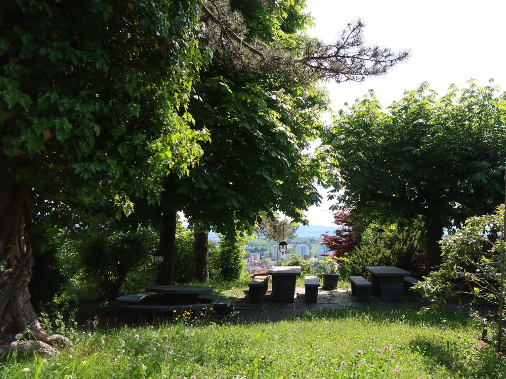 Sitzgruppe bei Chalet Waldgarten