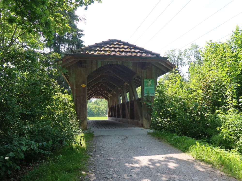 gedeckte Brücke über die Glatt