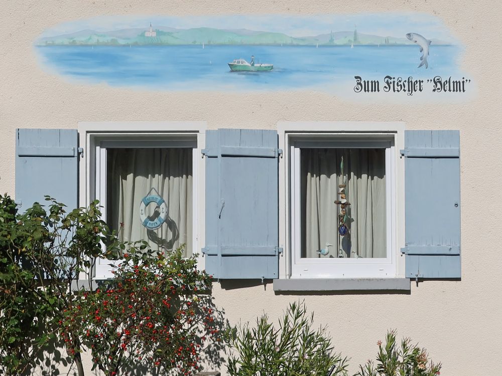 Fassade mit Gemälde