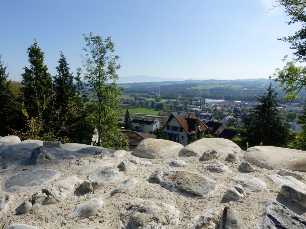 Blick zum Säntis von Ruine Neuenburg