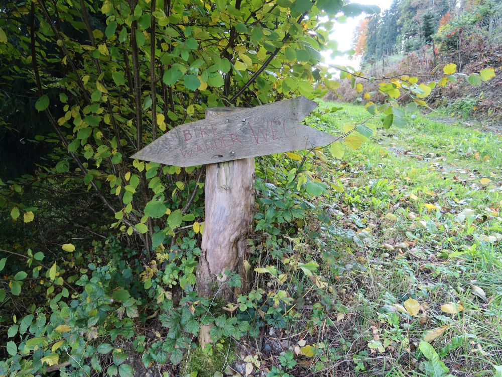 Wegweiser für Bike und Wander