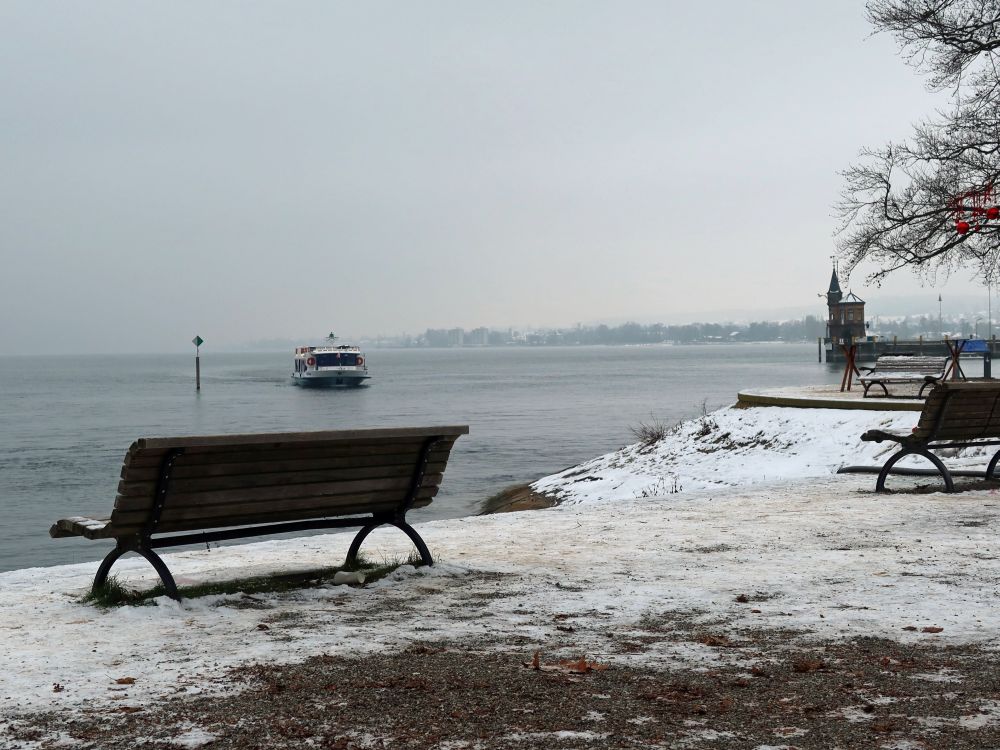 Passagierschiff vor dem Seegarten