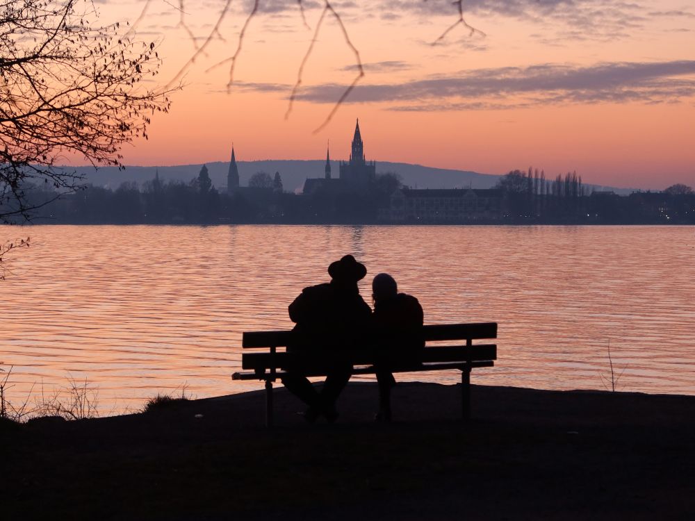 Sitzbank mit Blick zum Münster