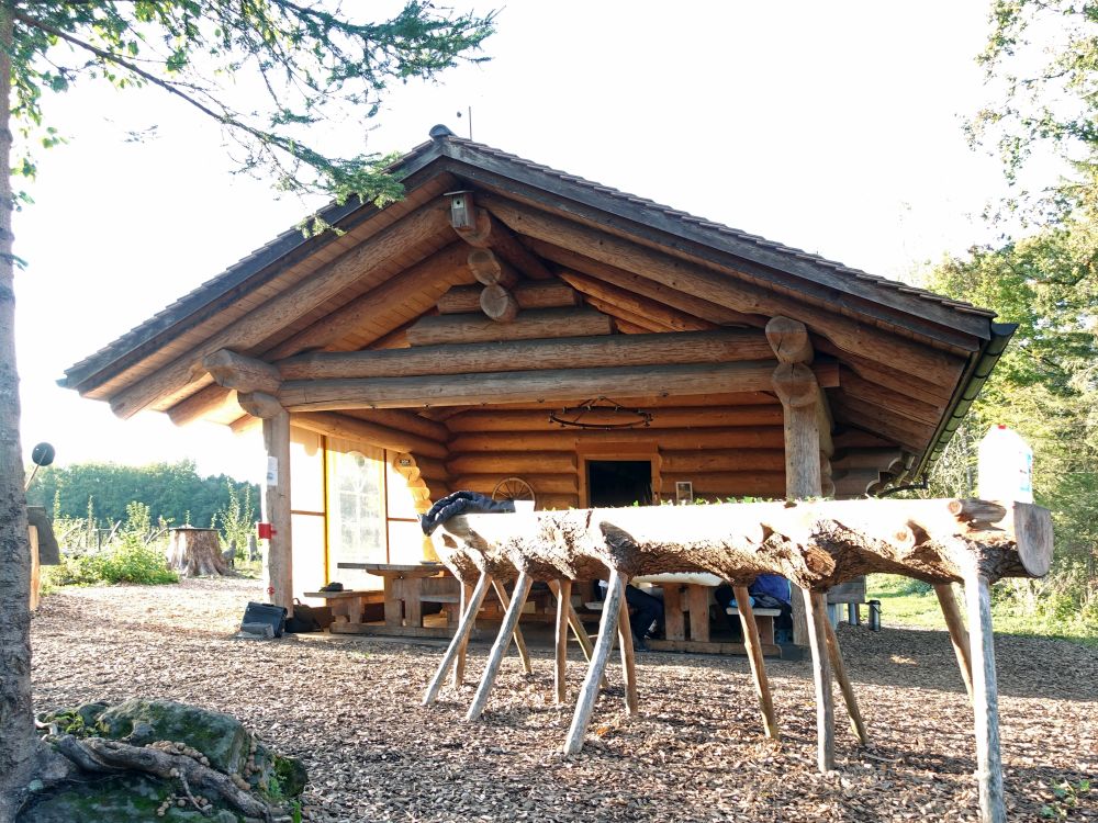 Hütte im Hudelmoos