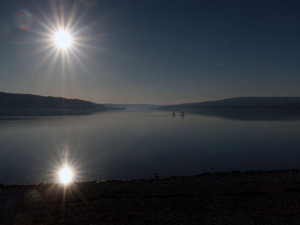 Sonne mit Spiegelung