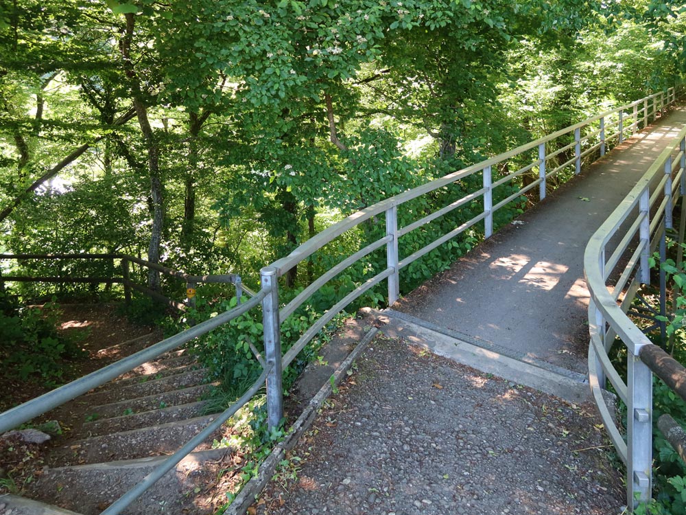 Steg im Stadtgraben Rheinau