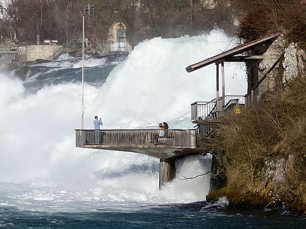 Aussichtsplattform am Rheinfall