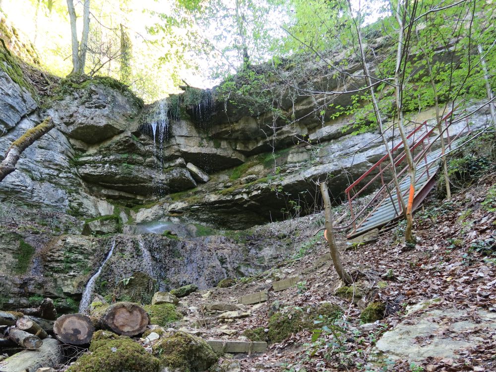 Treppe am Ölbachfall