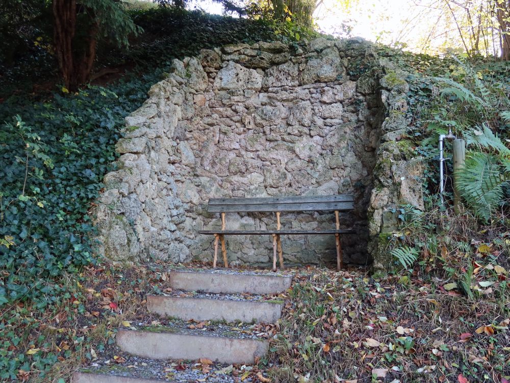 Sitzbank im Park von Arenenberg