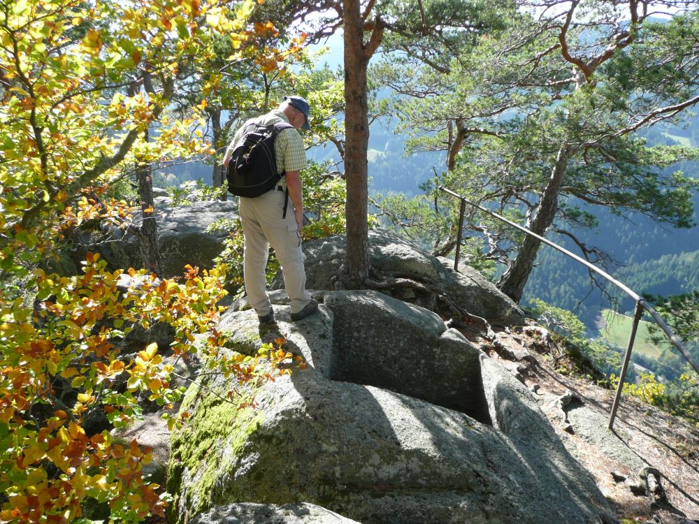 auf dem Unteren Schlossfelsen