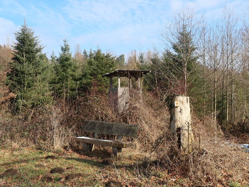 Jägerstand und Sitzbank