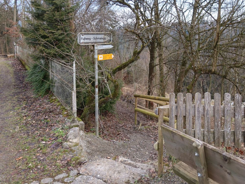 Wegweiser beim Schmuckerhof