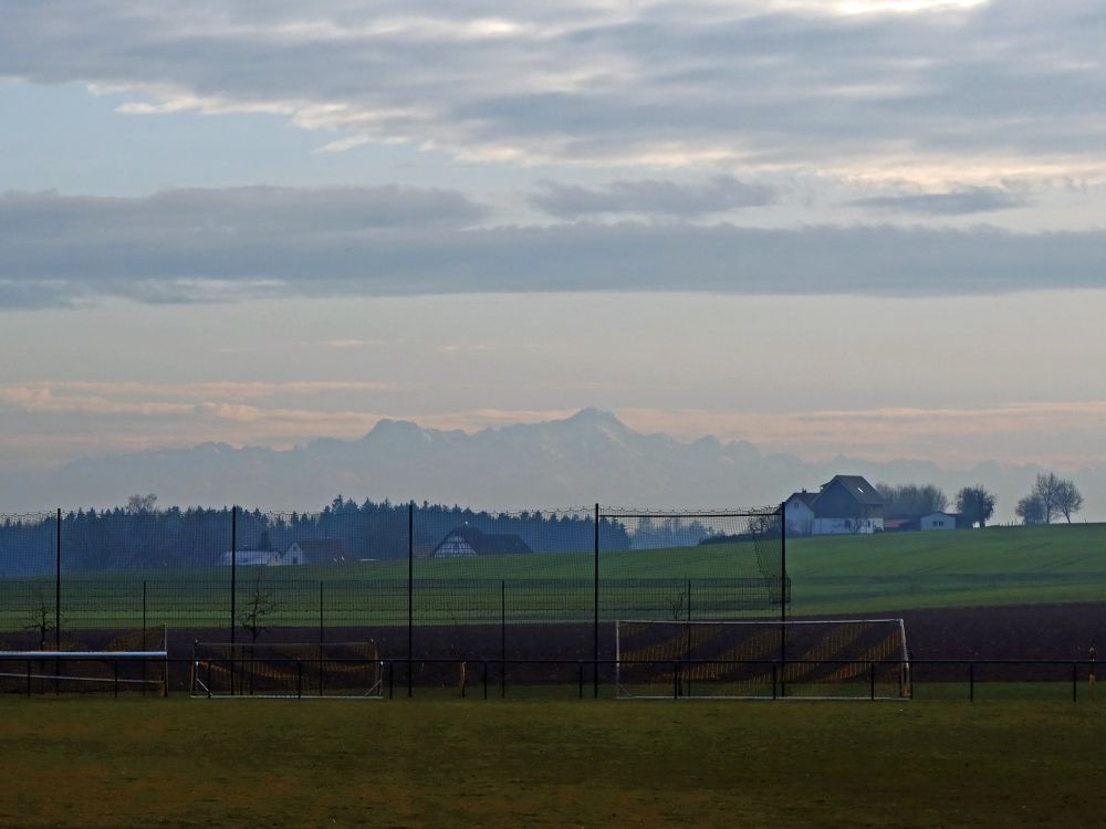 Blick zu Altmann und Säntis