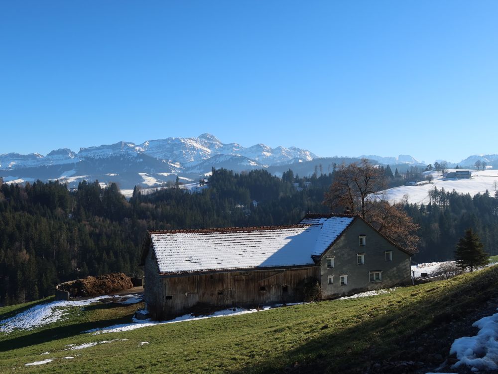 Bauernhof Horain und Säntis