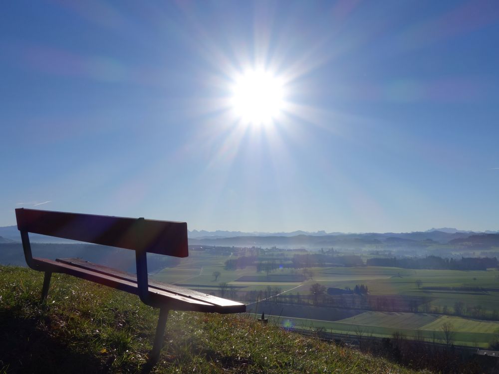 sonnige Bank am Sonnenberg