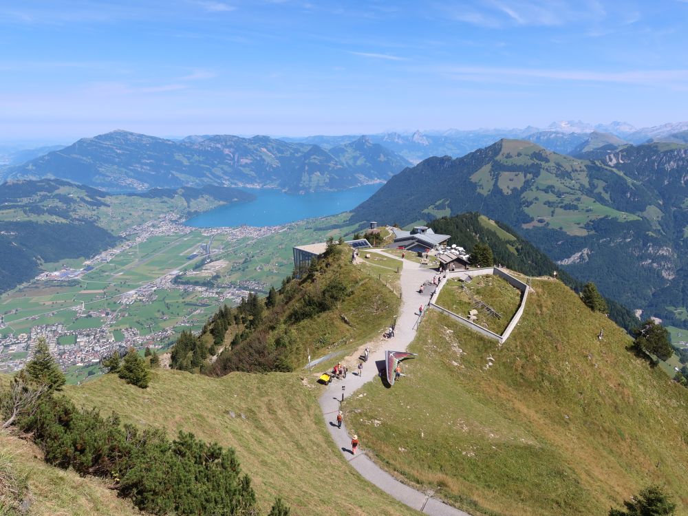 Wildspitz, Buochserhorn, Vierwaldstättersee und Bergstation