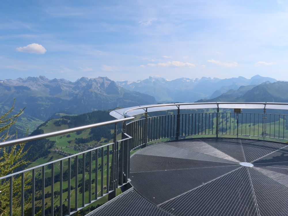 auf der Plattform-Terrasse