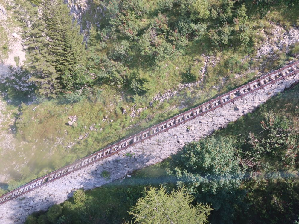 Schienen der ehem. Standseilbahn