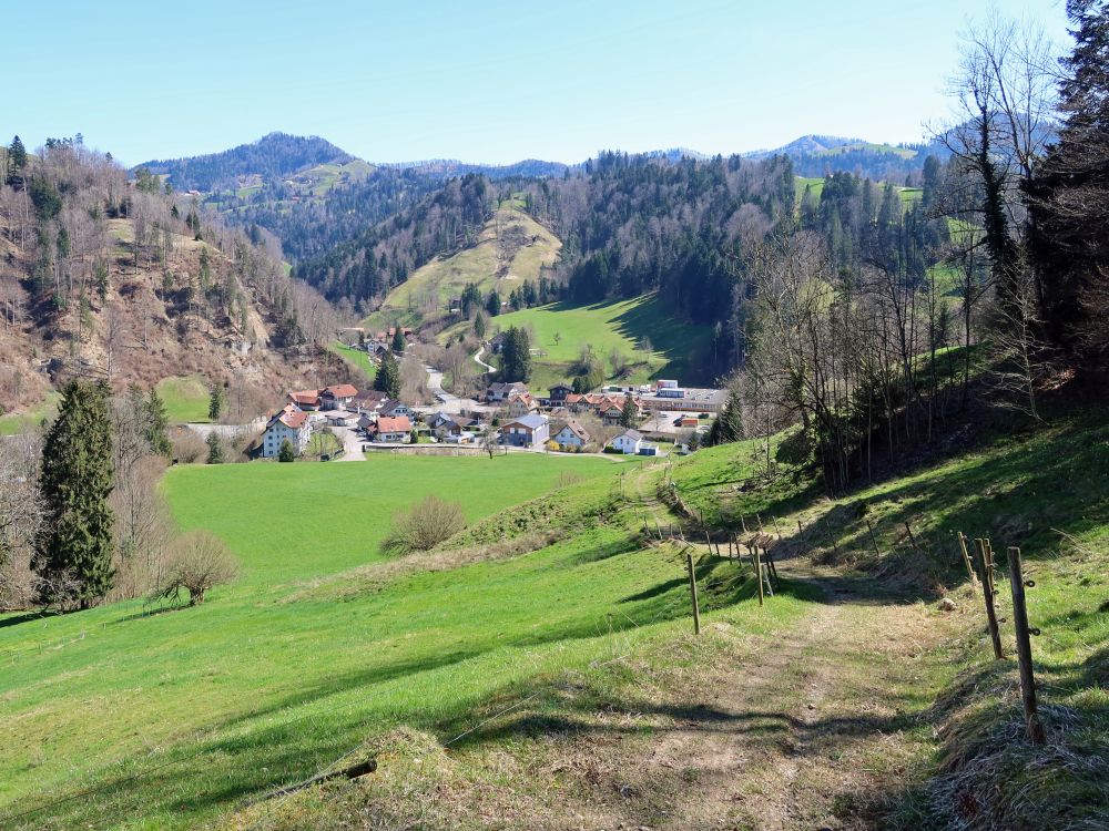 Blick auf Steg