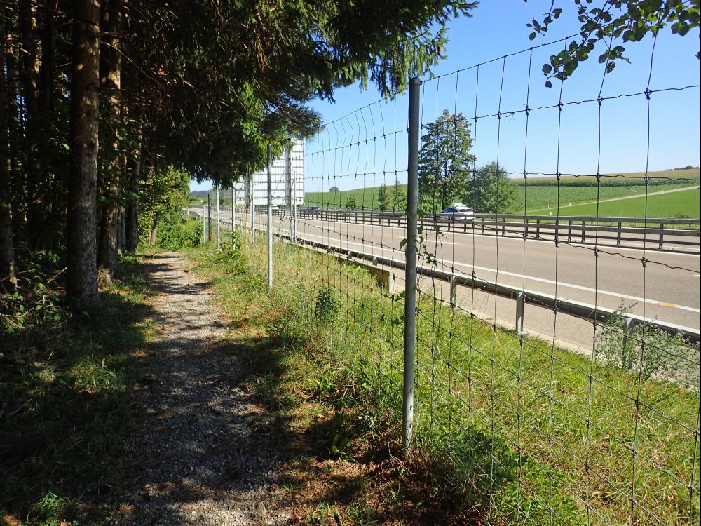 Wanderweg an der Autobahn