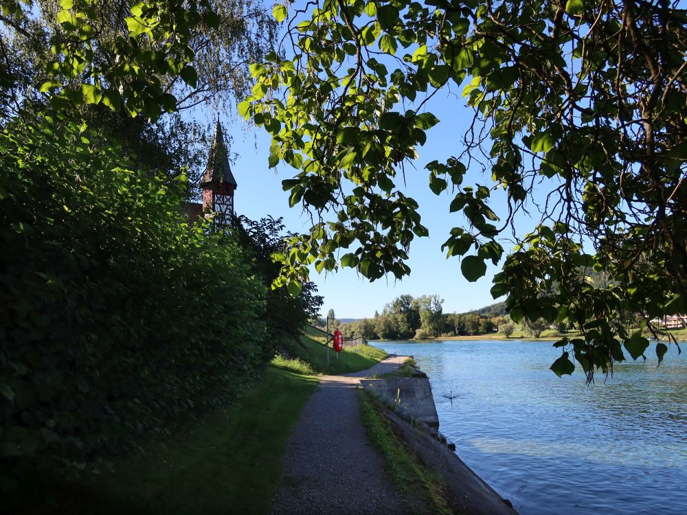 Uferweg unterhalb der Propsteikirche