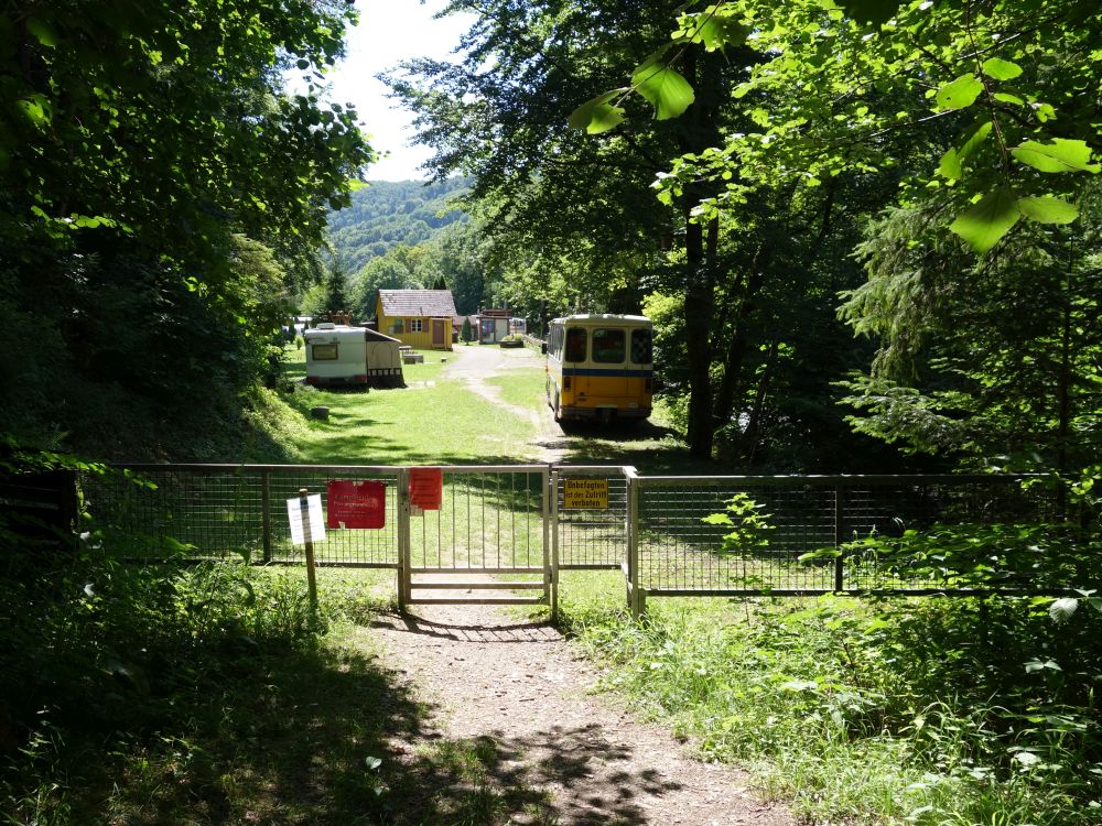 Eingang zum Campingplatz