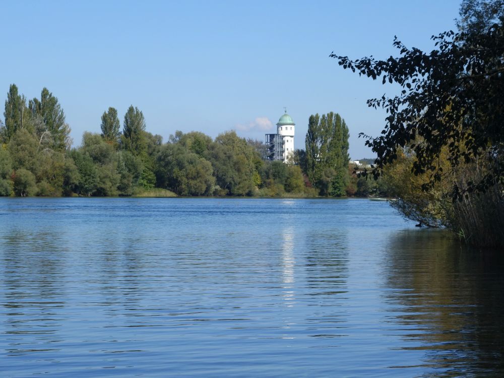 Rhein und Turm Stromeyersdorf