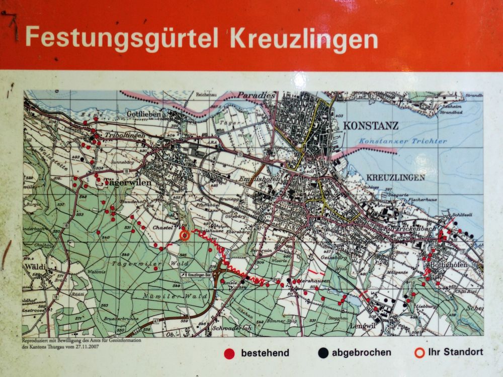 Karte Festungsgürtel