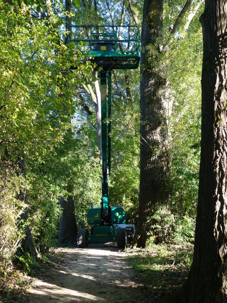 Blockierter Uferweg