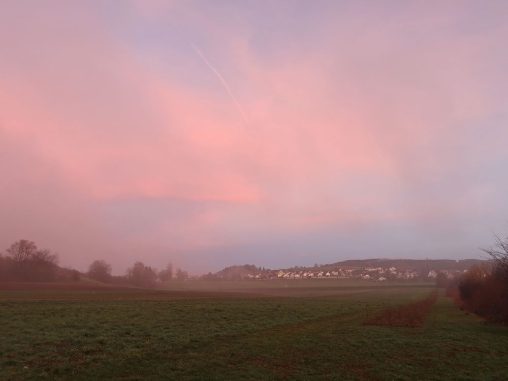 Abendrot über Tobel